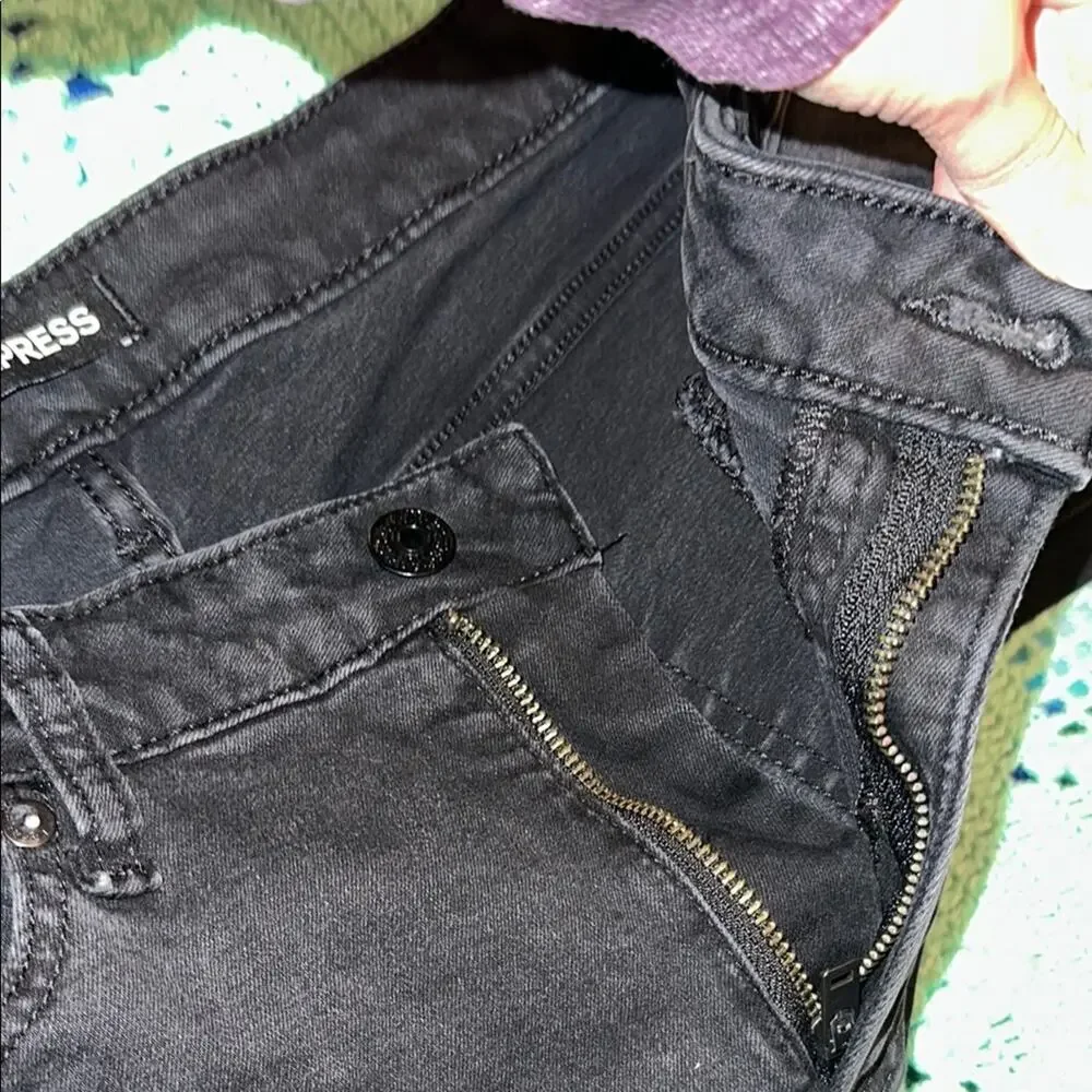 Express Black Super Skinny Jeans - 34 by 34